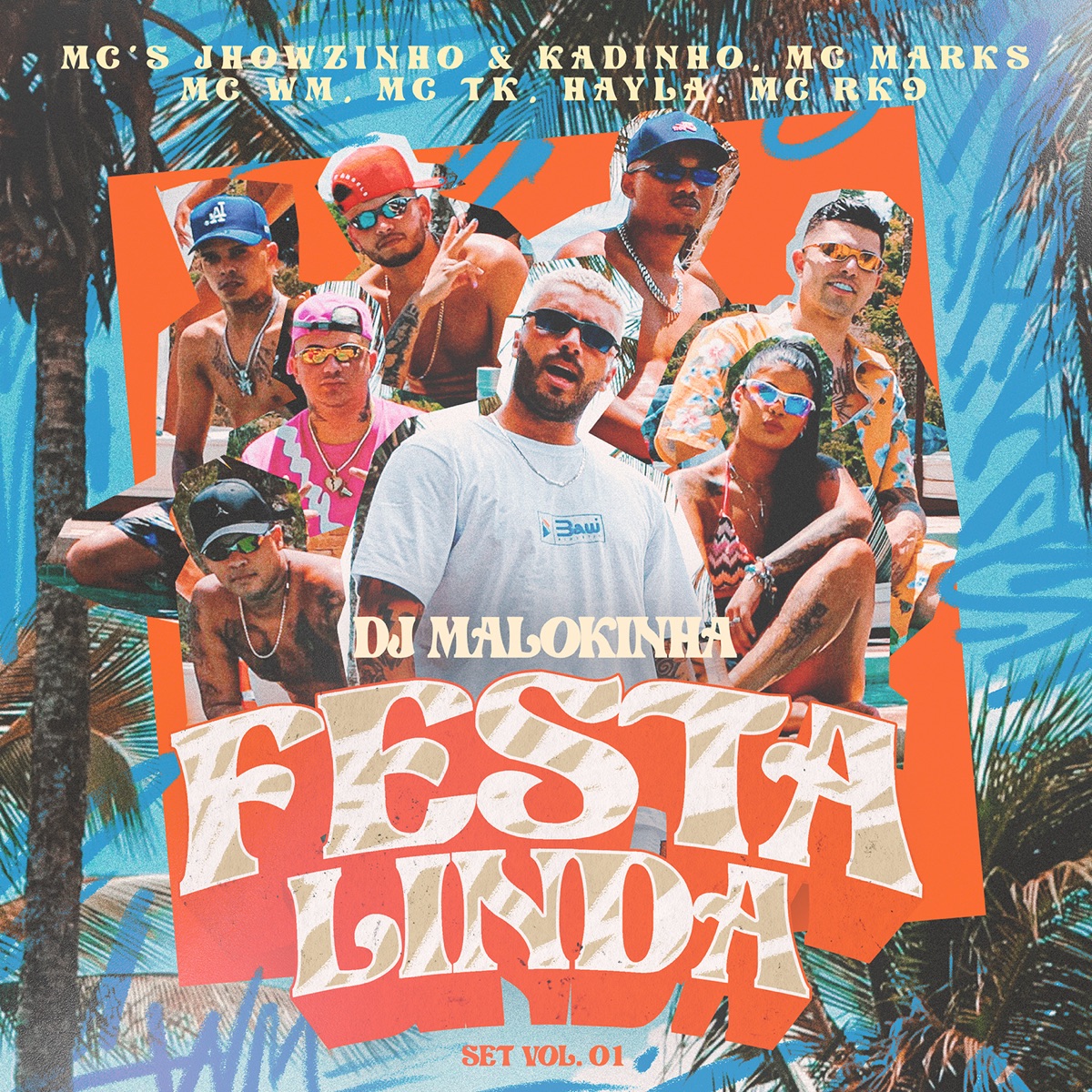 Festa Linda: Set, Vol. 1 - Single by DJ Malokinha, MCs Jhowzinho & Kadinho, MC Marks, MC WM, Mc Tk, Hayla & MC RK9 album cover