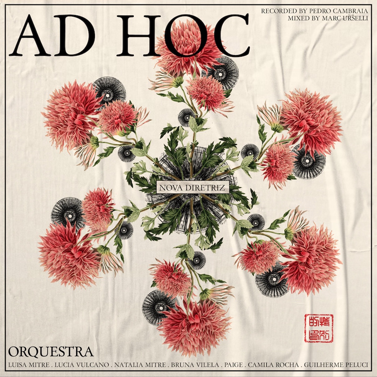 Nova Diretriz (feat. Paige, Luisa Mitre, Lucia Vulcano, Natalia Mitre, Bruna Vilela, Camila Rocha & Guilherme Peluci) - Single by Ad Hoc Orquestra album cover