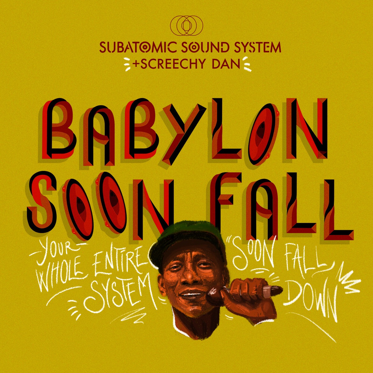 Babylon Soon Fall - EP by Subatomic Sound System & Screechy Dan album cover