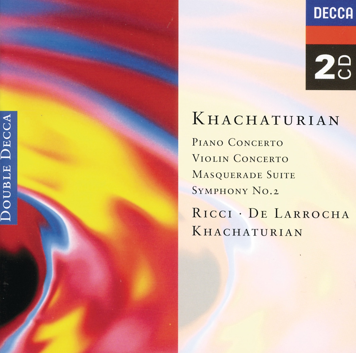 Khachaturian: Piano Concerto, Violin Concerto, Masquerade Suite, Symphony No. 2 by Anatole Fistoulari, Rafael Frühbeck de Burgos & Stanley Black album cover