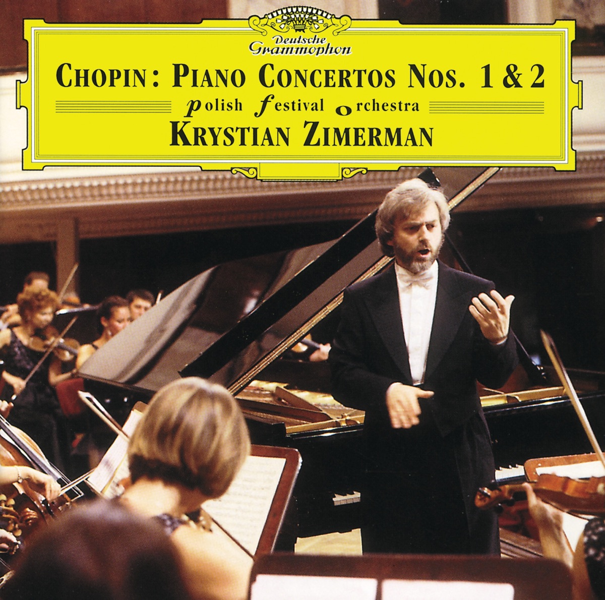 Chopin: Piano Concertos Nos.1 & 2 by Polish Festival Orchestra & Krystian Zimerman album cover