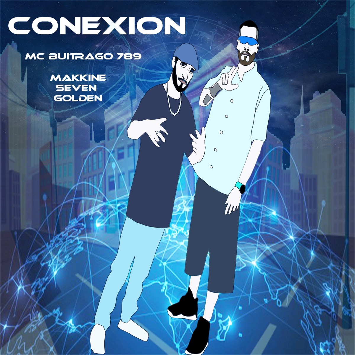 Conexión - EP by makkine seven golden & mc buitrago 789 album cover