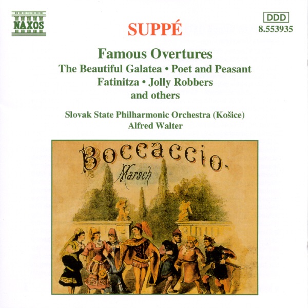 Famous Overtures by Alfred Walter & Slovak State Philharmonic Orchestra album cover