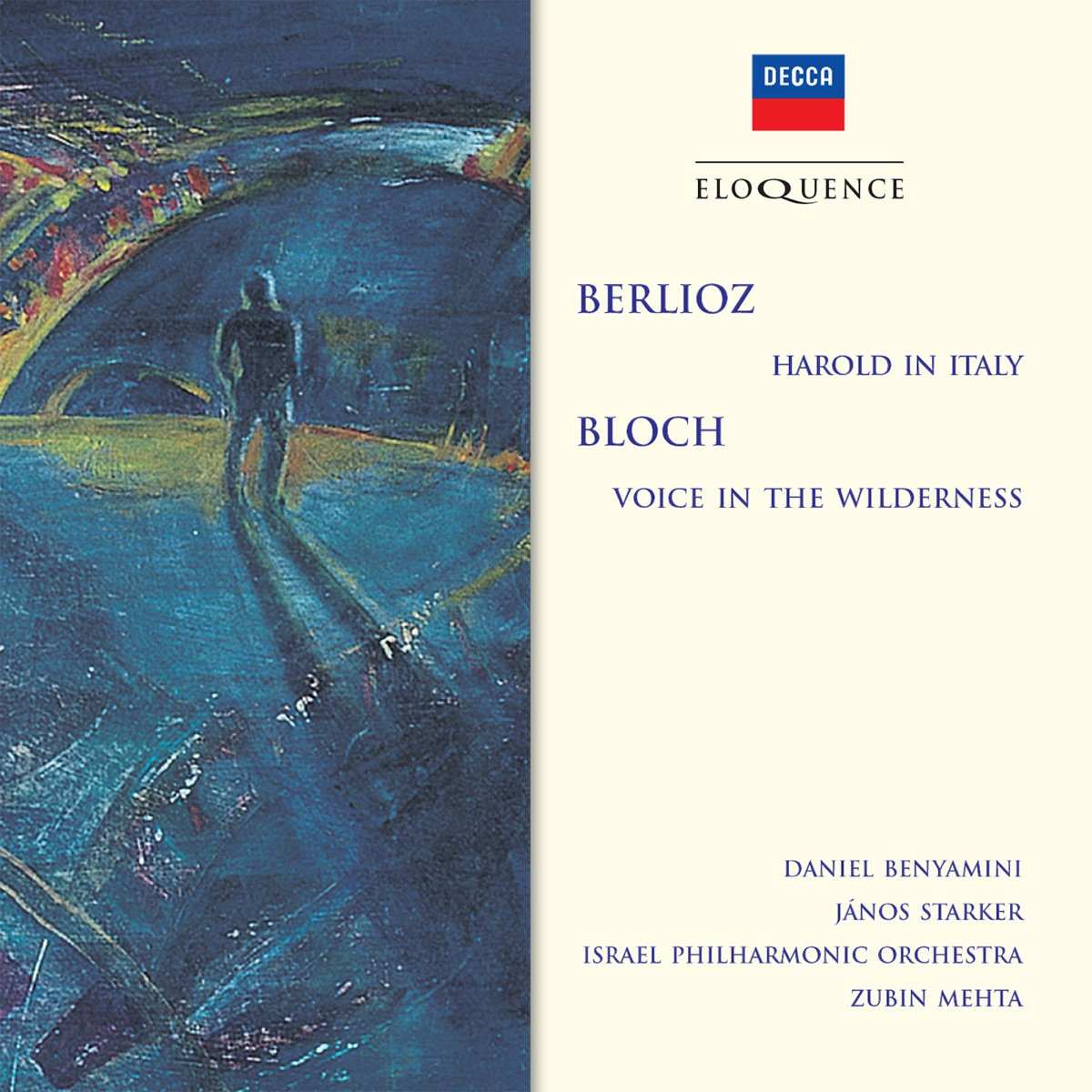 Berlioz: Harold in Italy; Bloch: Voice in The Wilderness by Daniel Benyamini, Zubin Mehta, Israel Philharmonic Orchestra & János Starker album cover