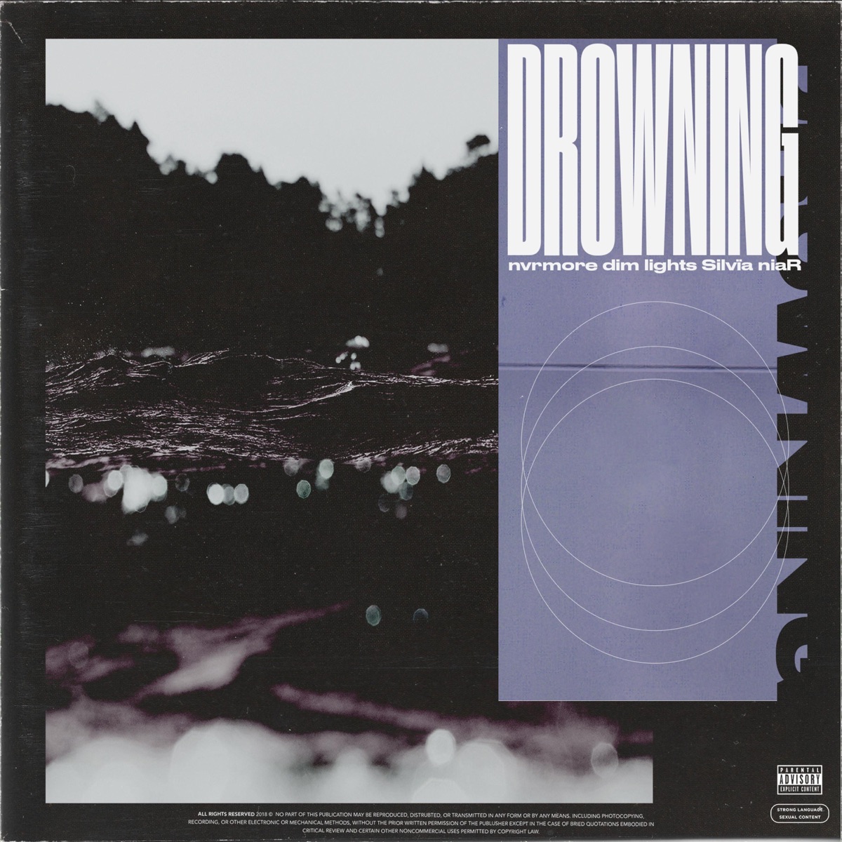 Drowning (feat. dim lights, Silvïa & niaR) - Single by nvrmore album cover