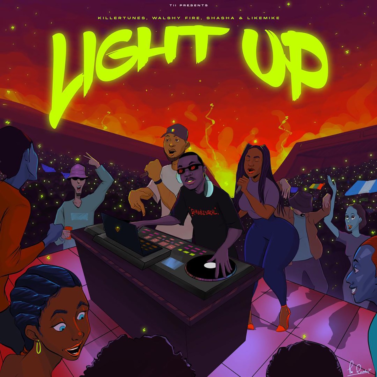 Light Up - Single by Killertunes, Sha Sha, Like Mike & Walshy Fire album cover