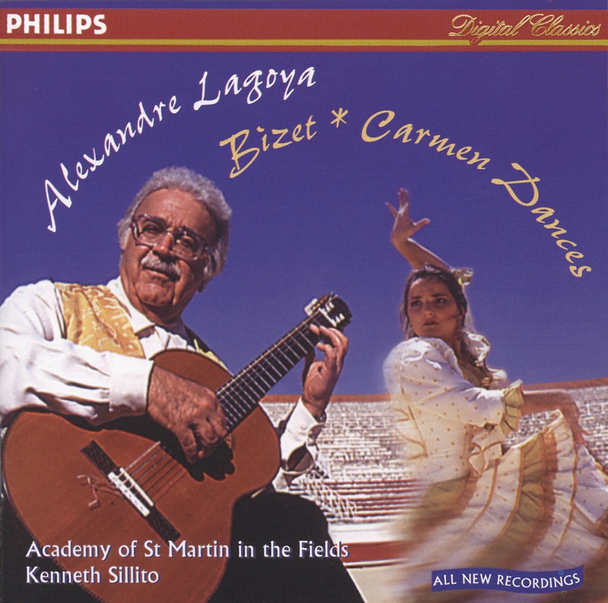 Bizet - Albéniz - Lagoya - Tárrega: Carmen Dances - Asturias - Variations sur "Jeux interdits" by Alexandre Lagoya, Academy of St Martin in the Fields & Kenneth Sillito album cover