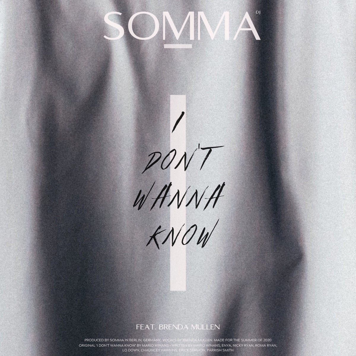 I Don't Wanna Know (feat. Brenda Mullen) - Single by SOMMA album cover