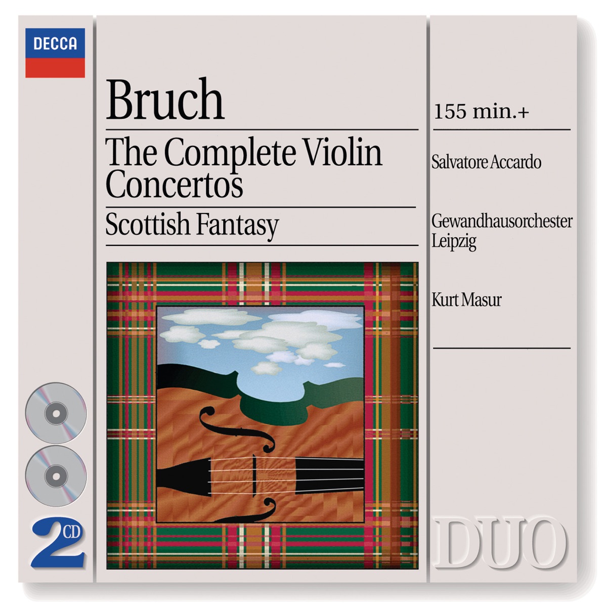 Bruch: the Complete Violin Concertos by Gewandhausorchester Leipzig, Salvatore Accardo & Kurt Masur album cover