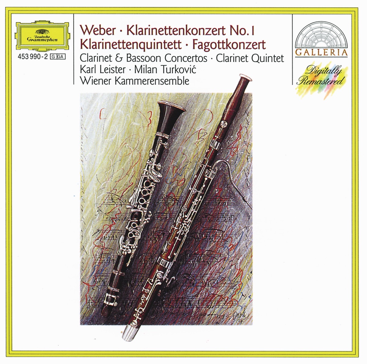 Weber: Clarinet & Bassoon Concertos by Bamberg Symphony Orchestra, Karl Leister, Berlin Philharmonic, Hans-Martin Schneidt, Rafael Kubelik, Milan Turkovic & Vienna Chamber Ensemble album cover