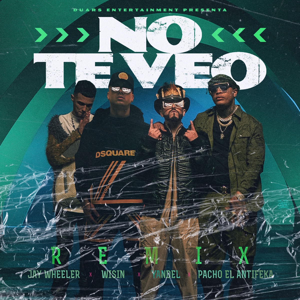 No Te Veo (Remix) - Single by Pacho El Antifeka, Jay Wheeler & Wisin & Yandel album cover