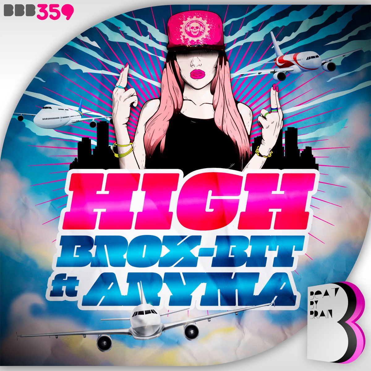High - Single by Brox-Bit & Aryma album cover
