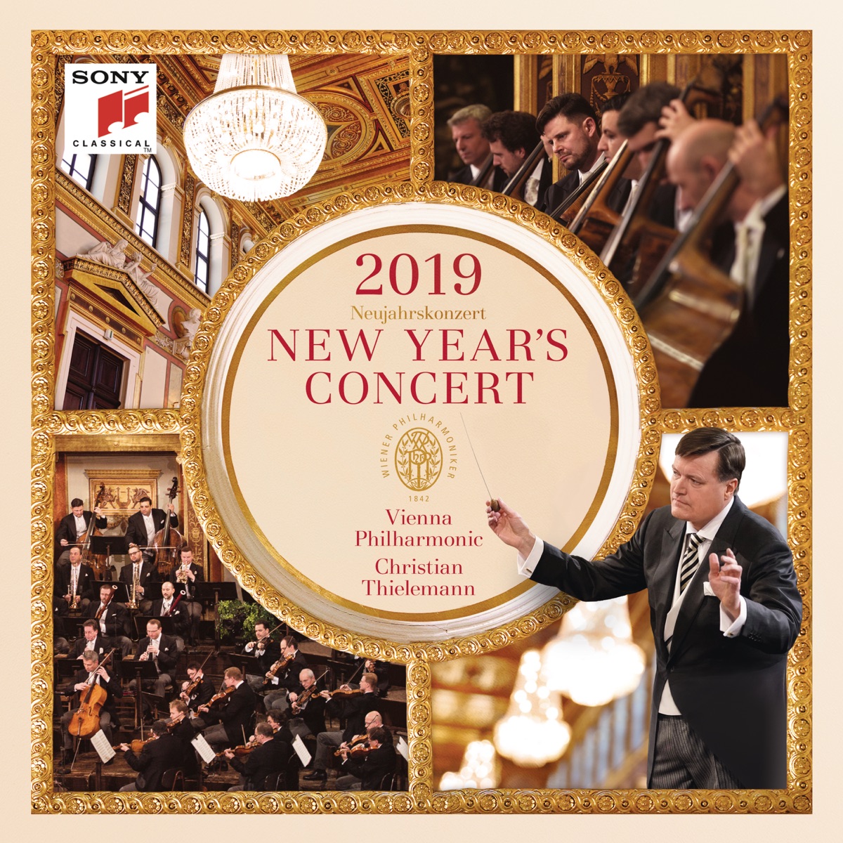 New Year's Concert 2019 by Christian Thielemann & Vienna Philharmonic album cover