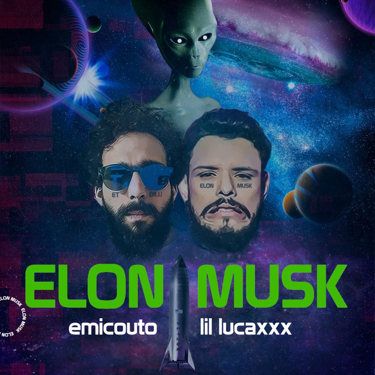 Elon Musk (feat. Emicouto & Lil Lucaxxx) - Single by TRAPIOCA album cover
