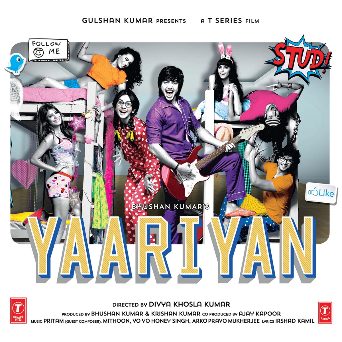 Yaariyan (Original Motion Picture Soundtrack) by Pritam, Mithoon, Arko, Yo Yo Honey Singh & Anupam Amod album cover