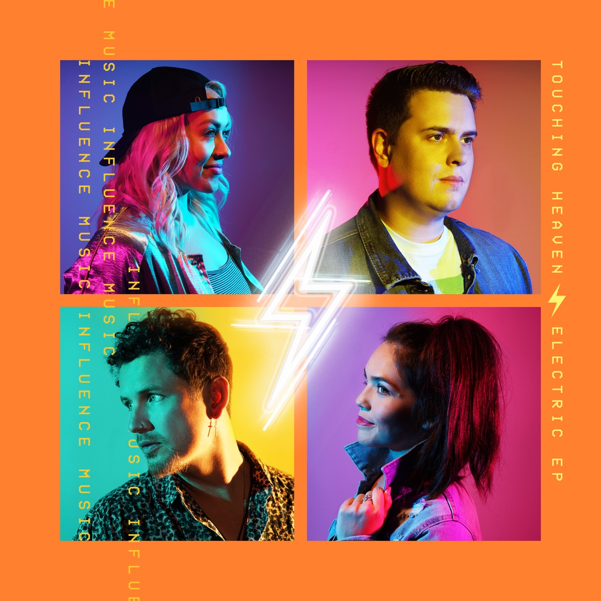 Touching Heaven - Electric EP by Influence Music album cover