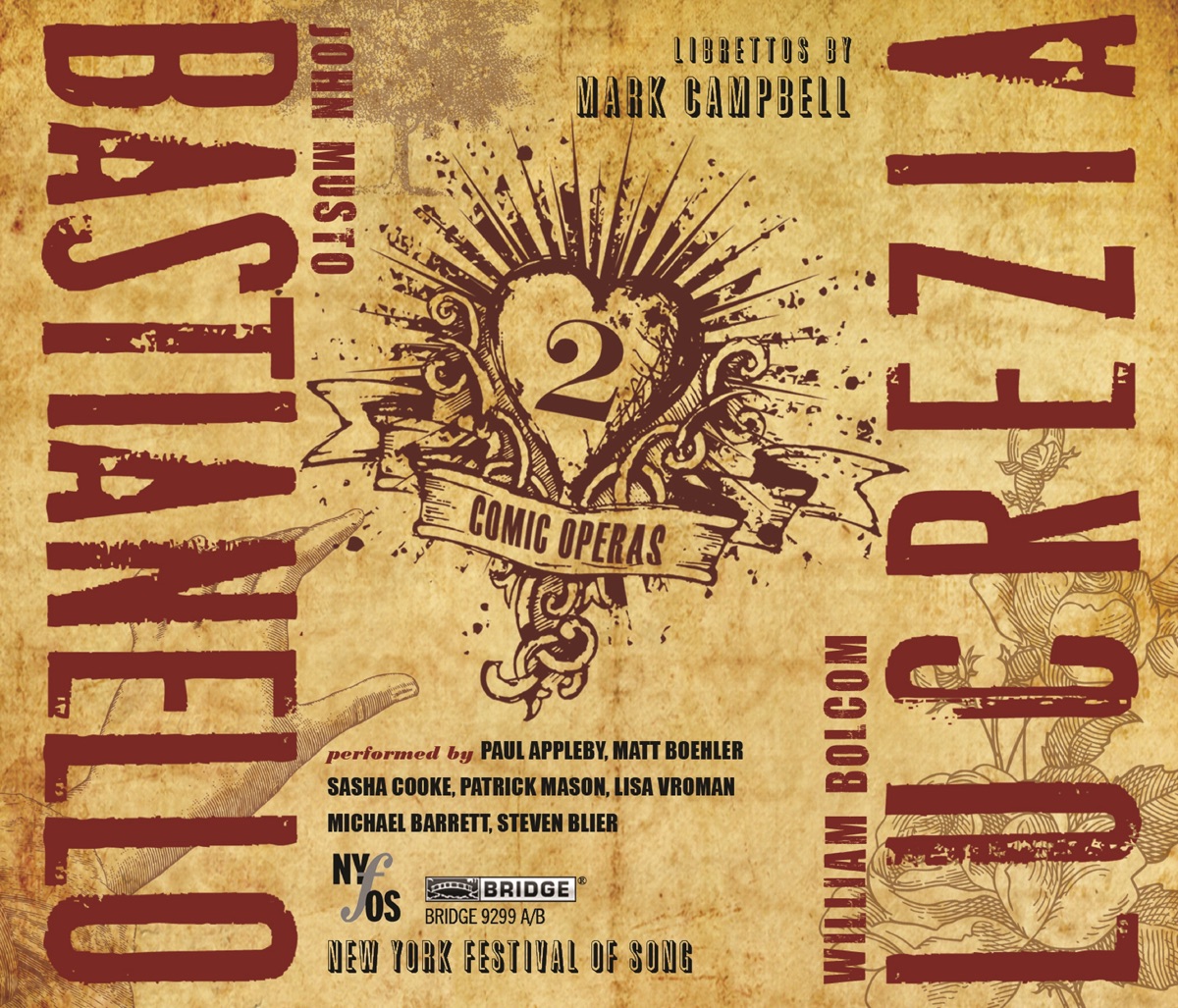 2 Comic Operas (Live) by Paul Appleby, Matt Boehler, Sasha Cooke, Patrick Mason, Lisa Vroman, Steven Blier & Michael Barrett album cover