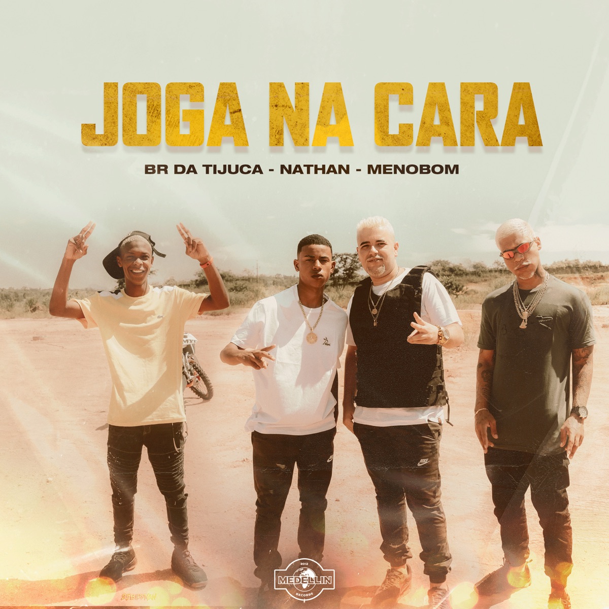 Joga na Cara (feat. MC KF) - Single by Meno Bom, BR DA TIJUCA & Nathan album cover