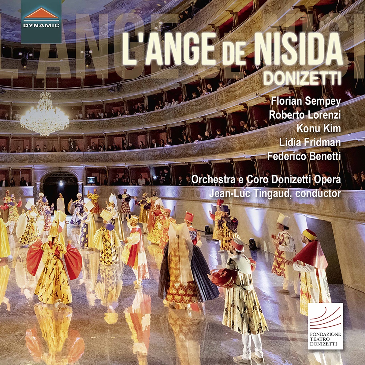 Donizetti: L'ange de Nisida (Excerpts) [Live] by Florian Sempey, Konu Kim, Lidia Fridman, Donizetti Opera Orchestra & Jean-Luc Tingaud album cover