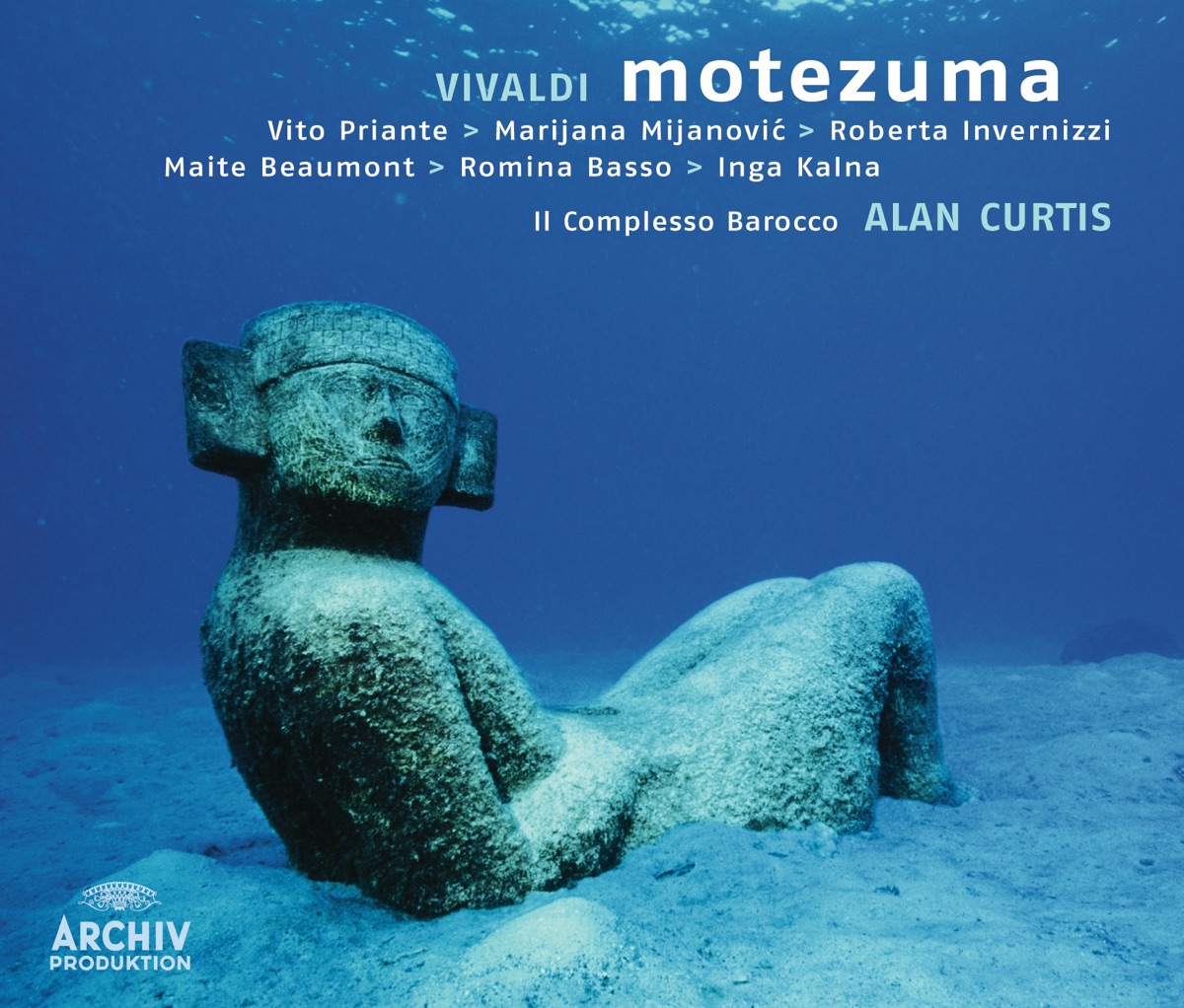 Vivaldi: Motezuma, RV 723 by Il Complesso Barocco, Alan Curtis, Maite Beaumont, Marijana Mijanovic, Roberta Invernizzi & Vito Priante album cover