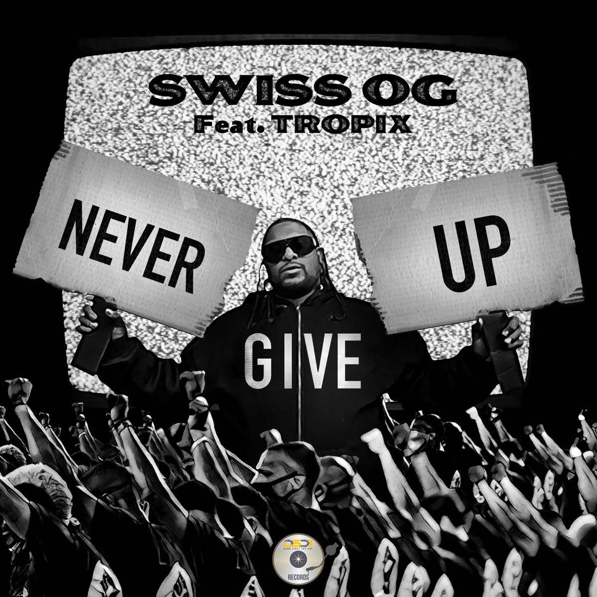 Never Give Up - Single (feat. Tropix) - Single by Swiss Og album cover