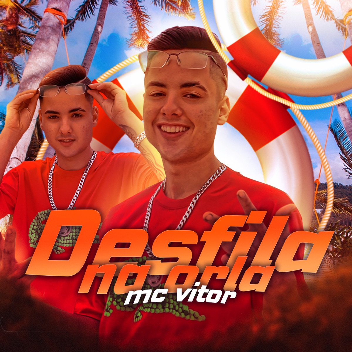 Desfila na Orla - Single by MC Vitor album cover