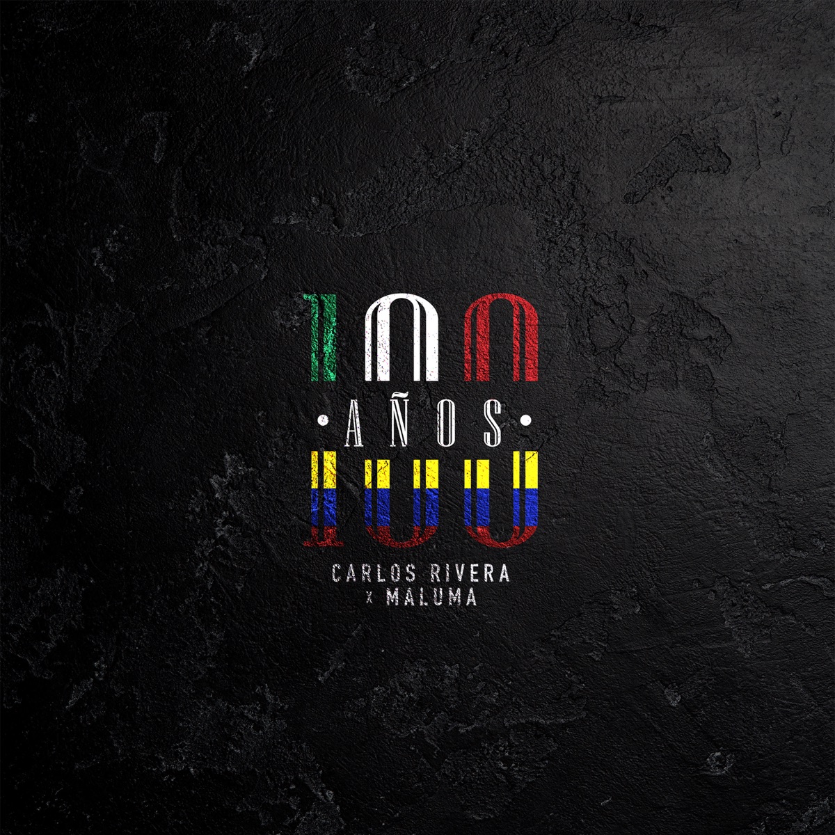 100 Años - Single by Carlos Rivera & Maluma album cover