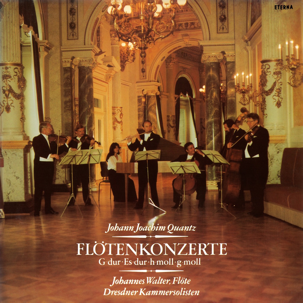 Quantz: Flute Concertos, QV 5 by Johannes Walter & Dresden Chamber Soloists album cover