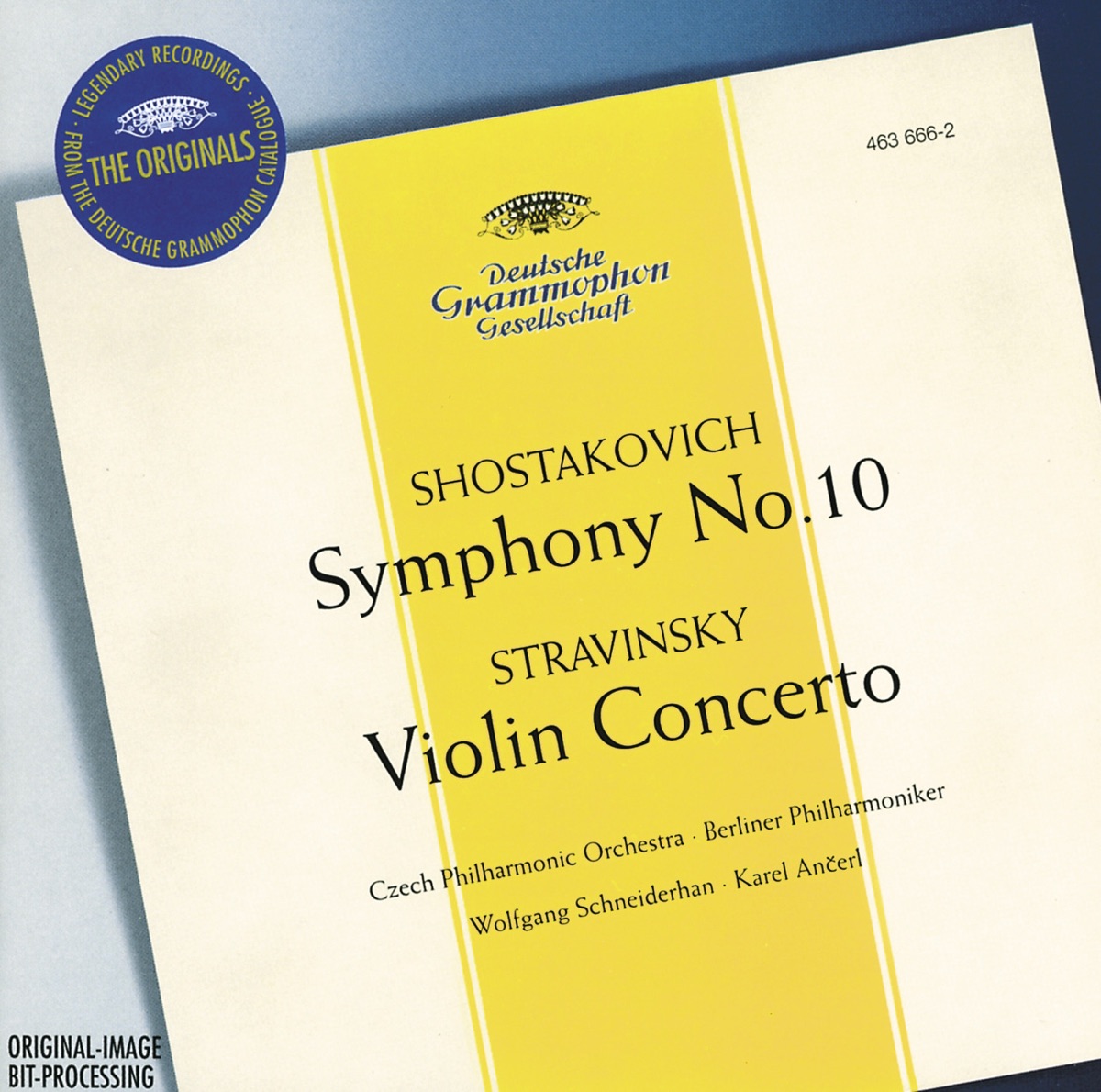 Stravinsky: Violin Concerto in D - Shostakovich: Symphony No. 10, Op. 93 by Wolfgang Schneiderhan, Berlin Philharmonic, Czech Philharmonic & Karel Ančerl album cover