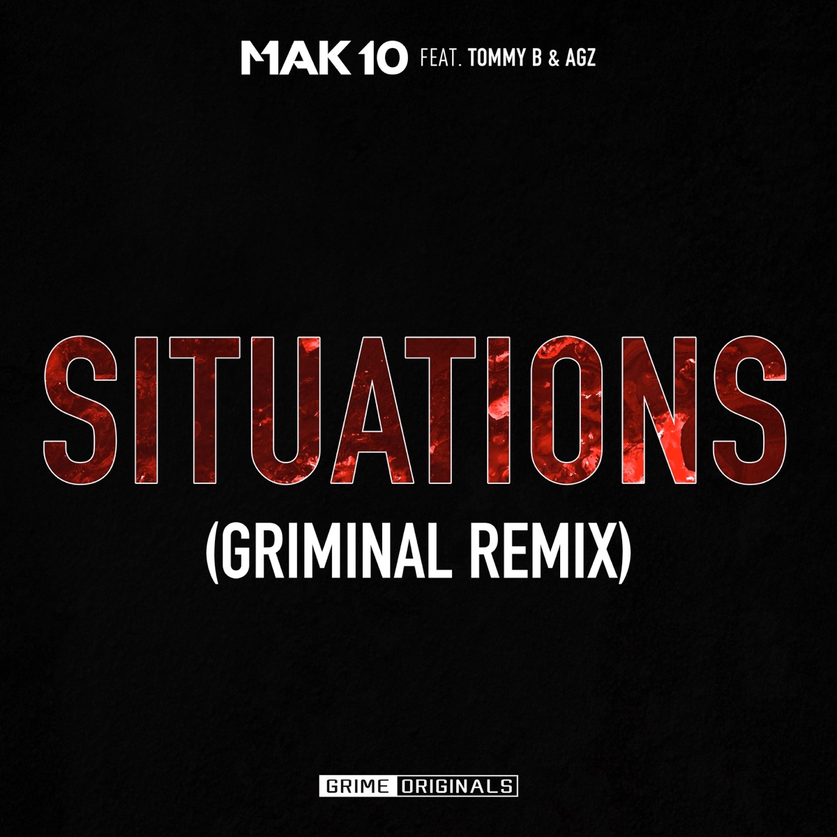 Situations (Griminal Remix) [feat. Tommy B & AGZ] - Single by MAK 10 & Griminal album cover