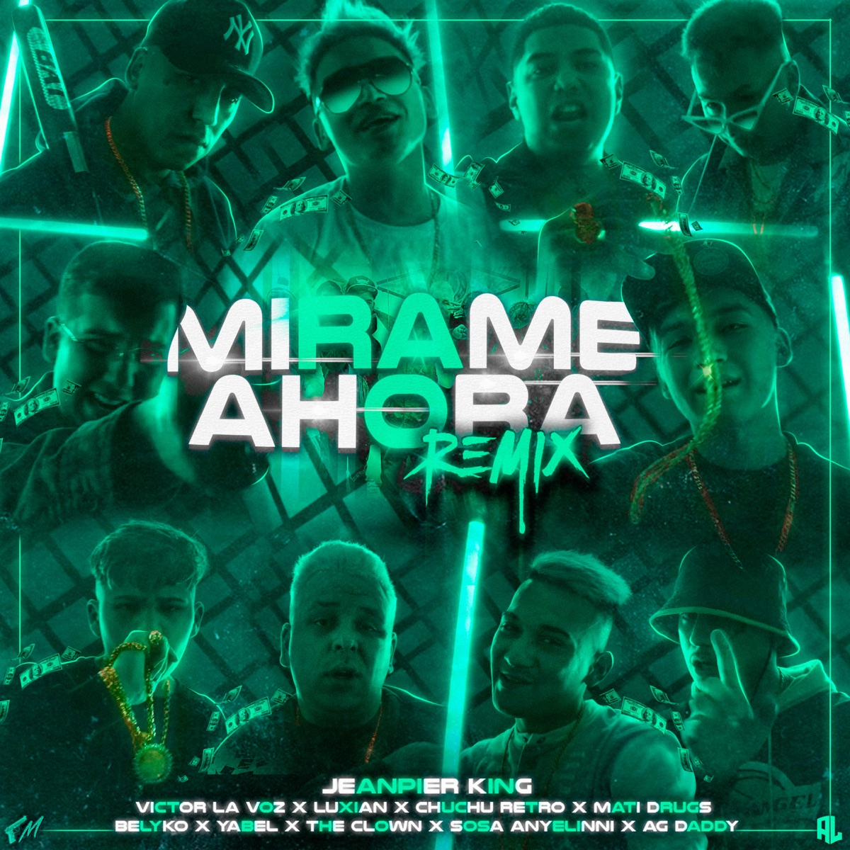 Mírame Ahora (Remix) [feat. Victor La Voz, Luxian, Chuchu Retro, Mati Drugs, Belyko, Yabel, The Clown, Sosa Anyelinni & Ag Daddy] - Single by jeanpier king album cover
