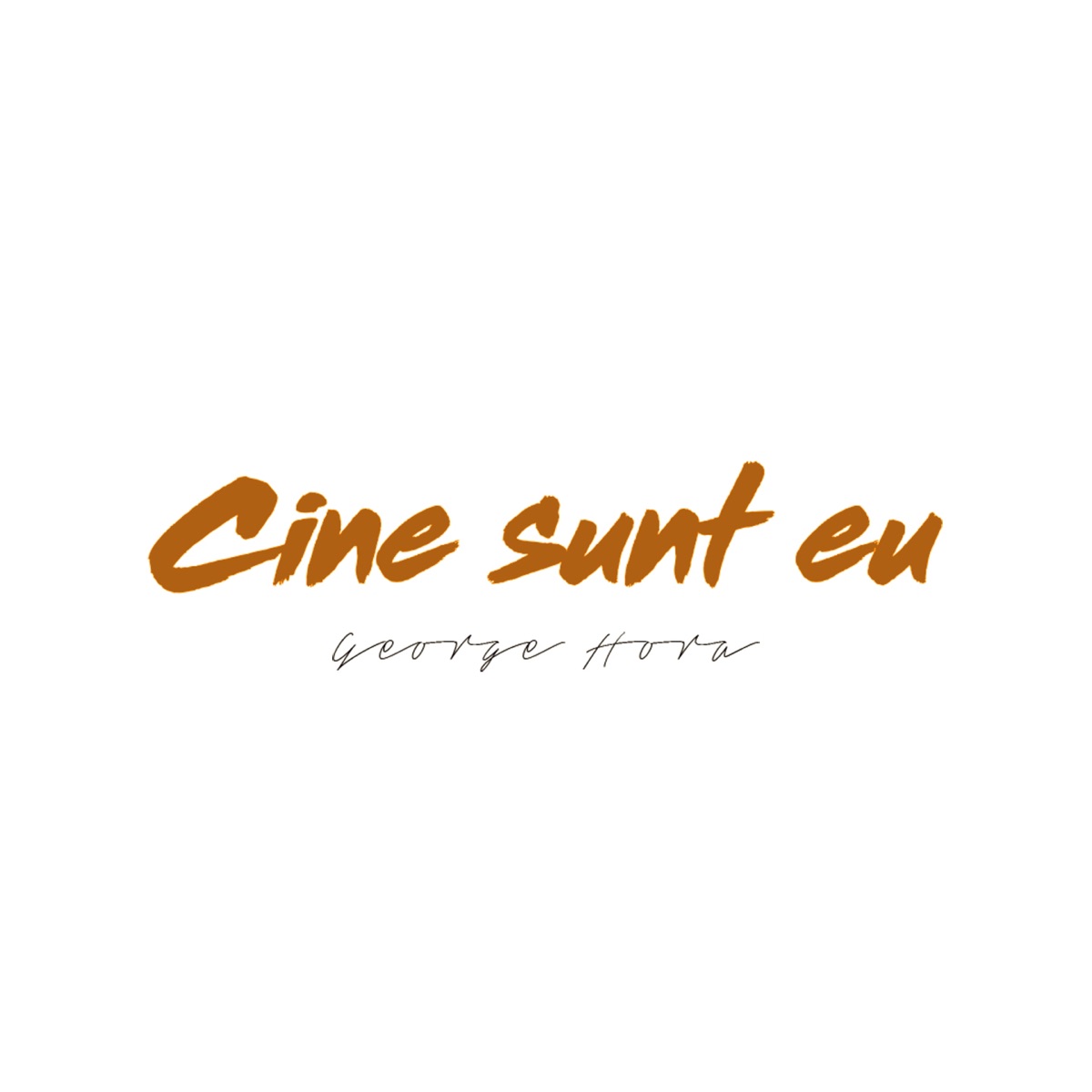 Cine Sunt Eu (Acoustic Version) - Single by George Hora album cover