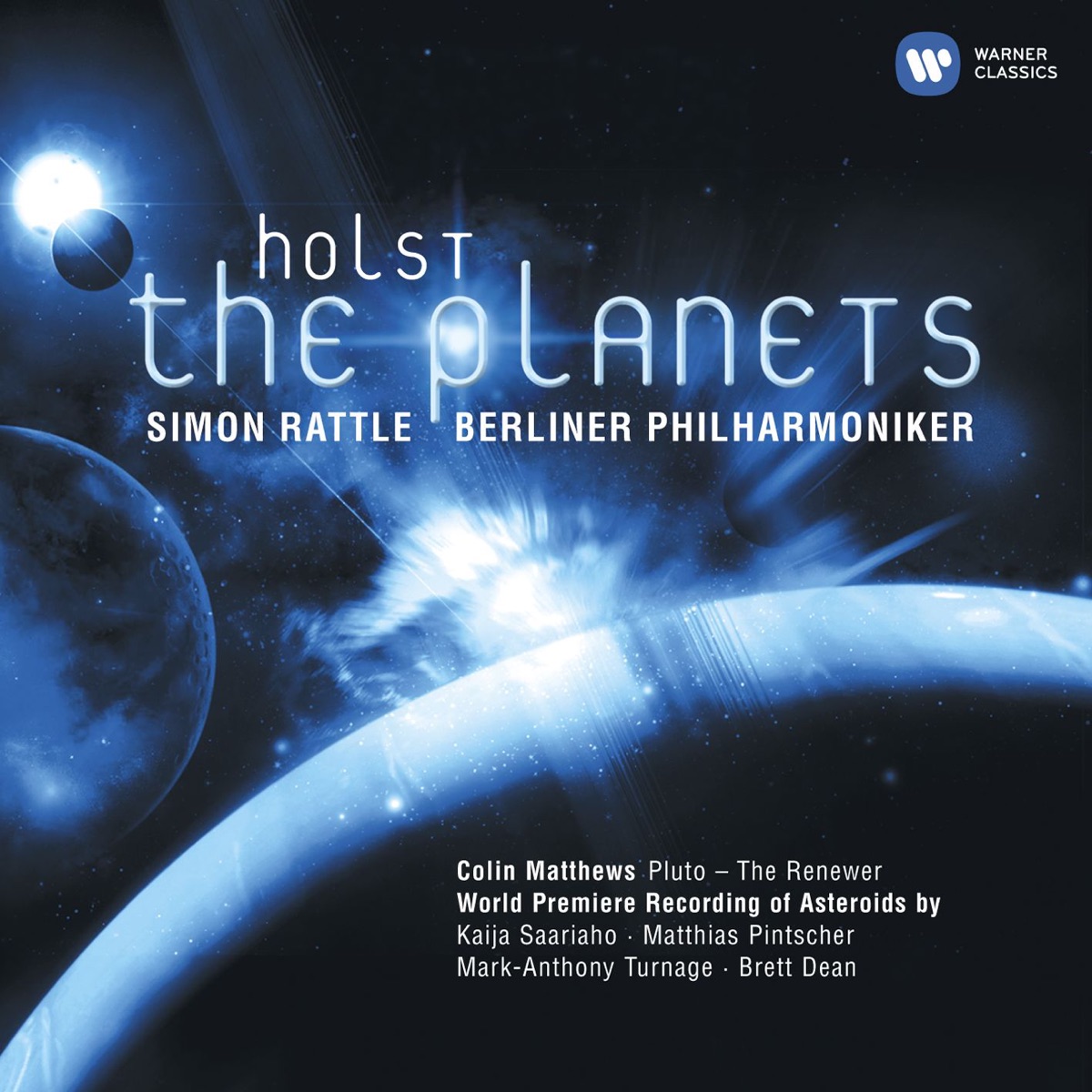 Holst: The Planets by Berlin Philharmonic, Rundfunkchor, Berlin & Sir Simon Rattle album cover