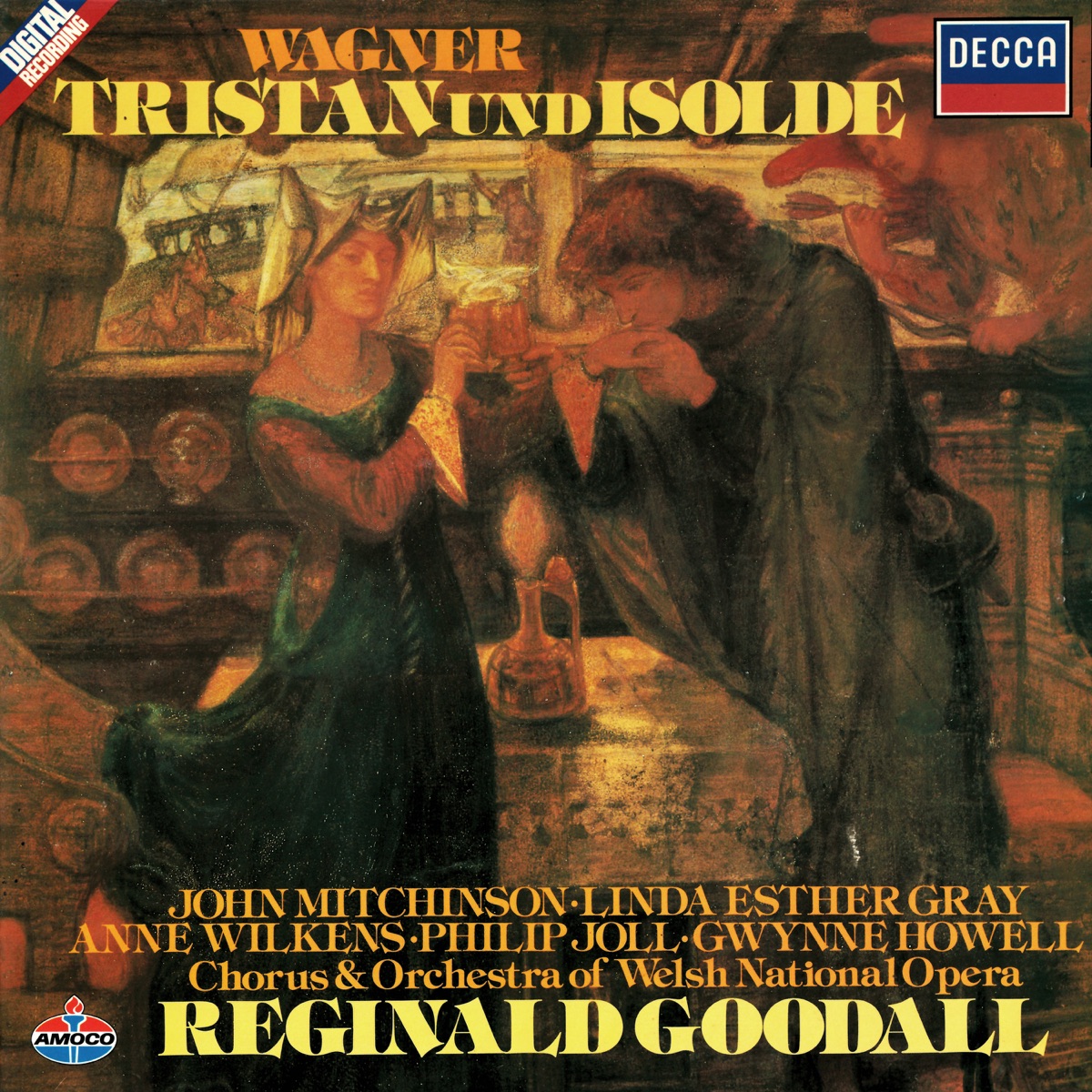 Wagner: Tristan und Isolde by Reginald Goodall, Linda Esther Gray, John Mitchinson, Anne Wilkens, Phillip Joll, Gwynne Howell, Chorus of the Welsh National Opera & Welsh National Opera Orchestra album cover