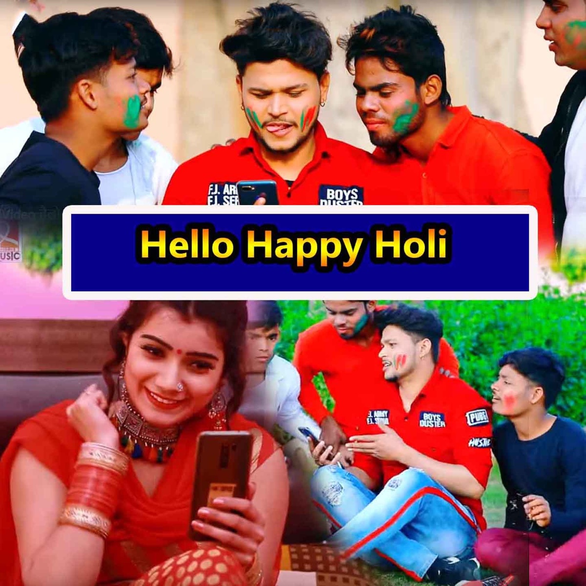Hello Happy Holi - Single by Shubham Singh & Antra Singh Priyanka album cover