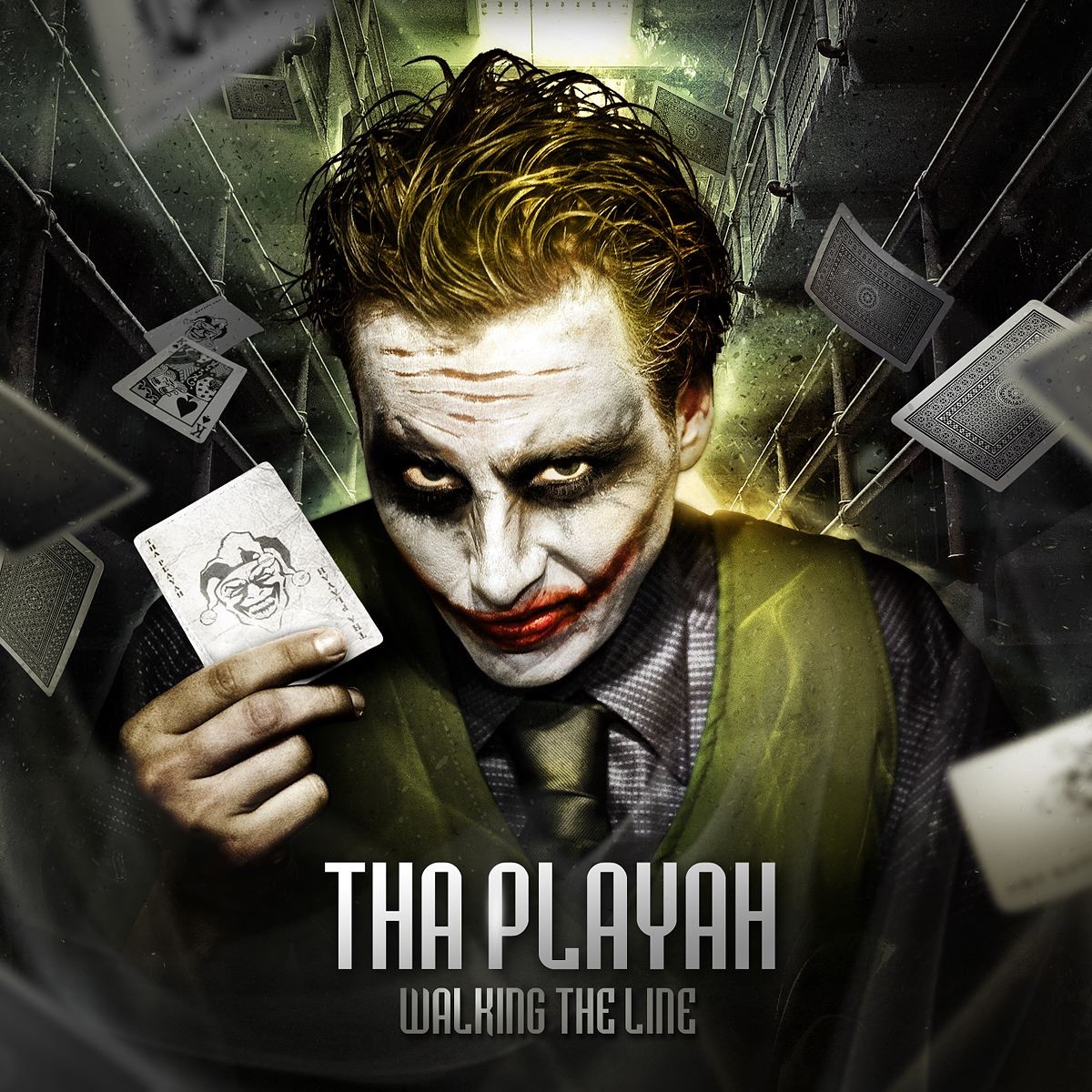 Walking the Line by Tha Playah album cover