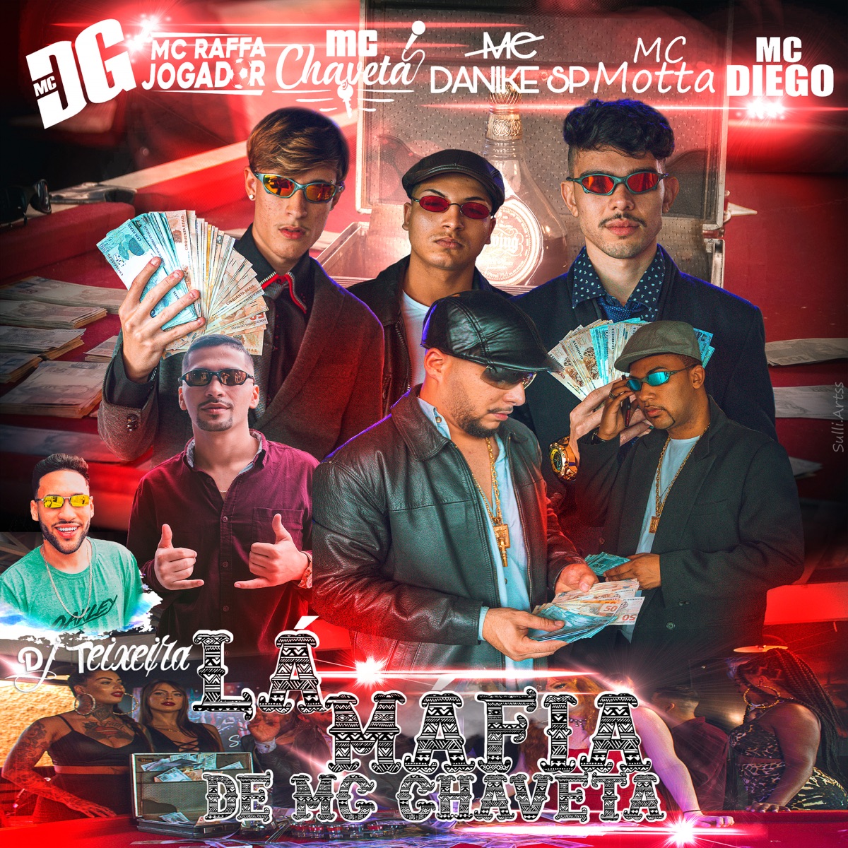 Lá Mafia de Mc Chaveta - Single by MC DG, Mc Chaveta, MC Raffa Jogador, MC Diego, mc da nike sp, MC Motta & DJ Teixeira album cover