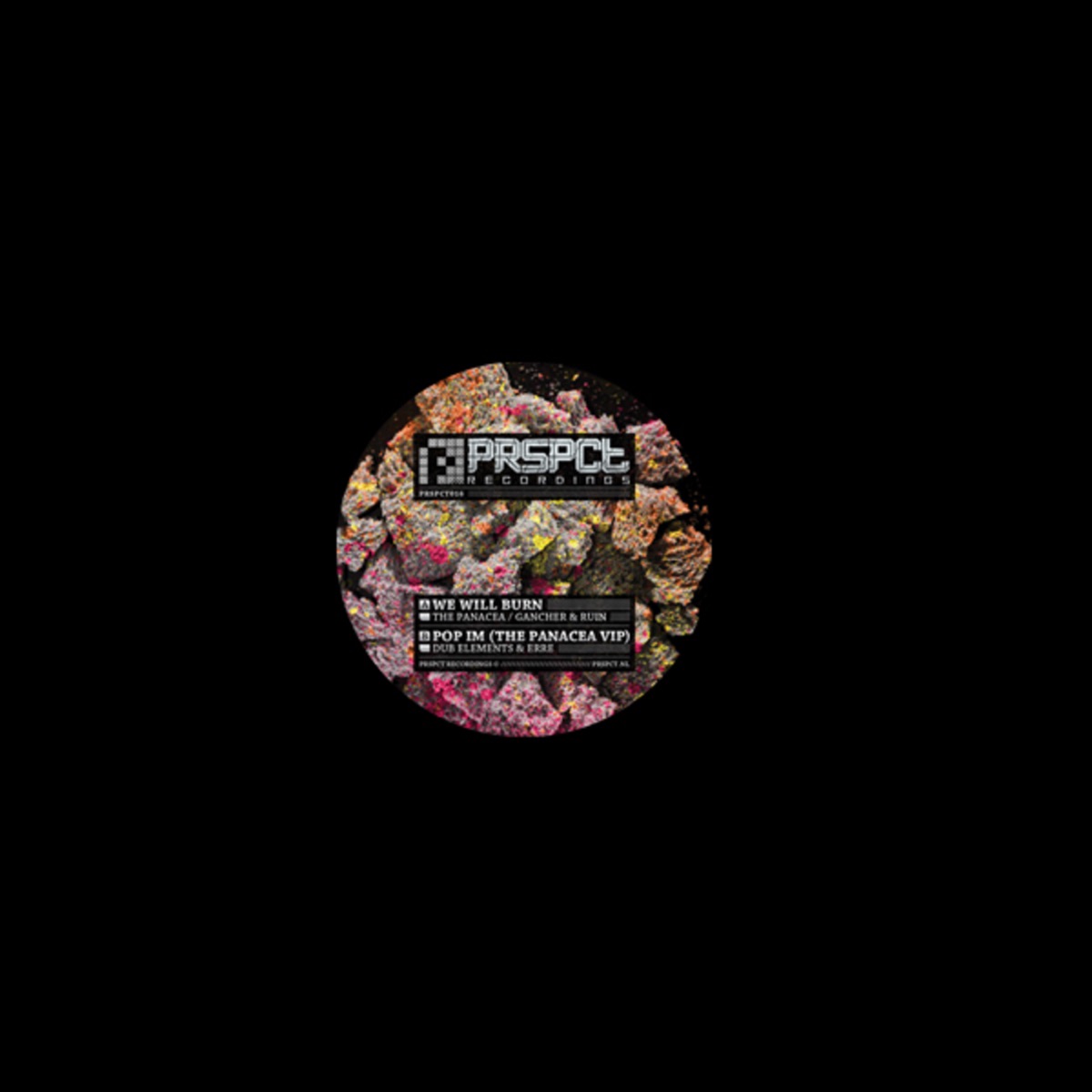 We Will Burn / Pop Im (The Panacea Vip) - Single by The Panacea, Gancher & Ruin, Dub Elements & Erre album cover