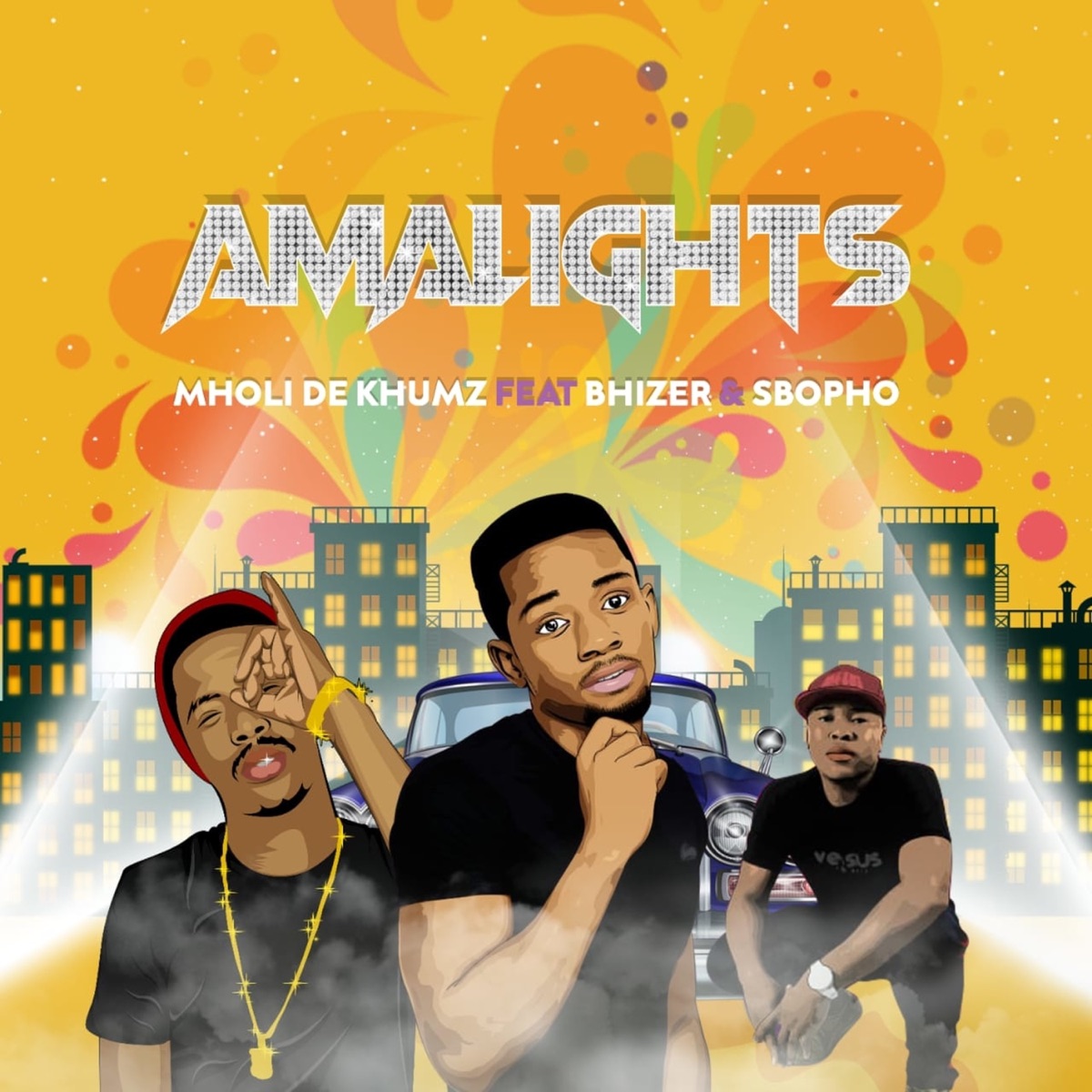 Amalights (feat. Bhizer & Sbopho) - Single by Mholi De Khumz album cover