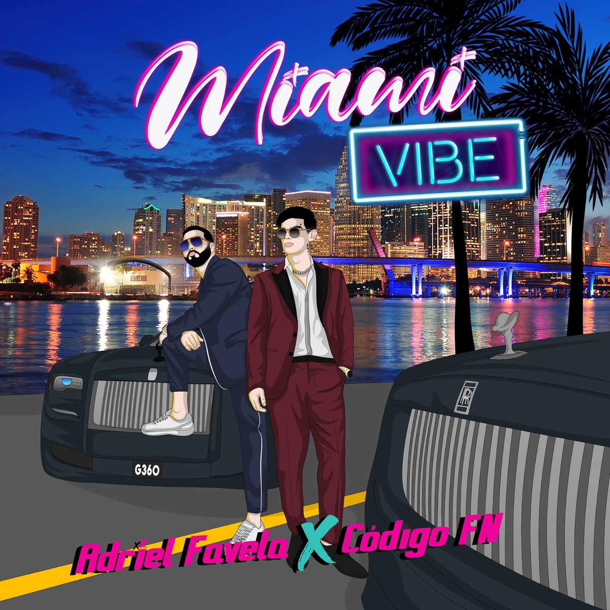 Miami Vibe (feat. Código FN) - Single by Adriel Favela album cover
