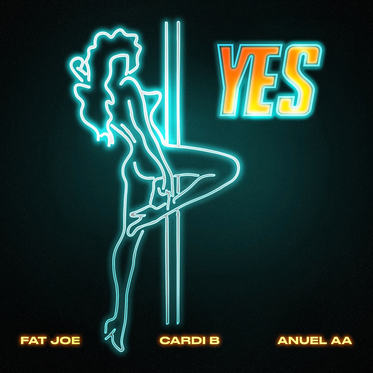 YES (feat. Dre) - Single by Fat Joe, Cardi B & Anuel AA album cover artwork