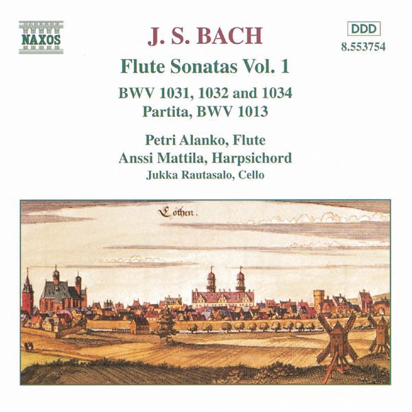 Bach: Flute Sonatas, Vol. 1 by Anssi Mattila, Jukke Rautasalo & Petri Alanko album cover