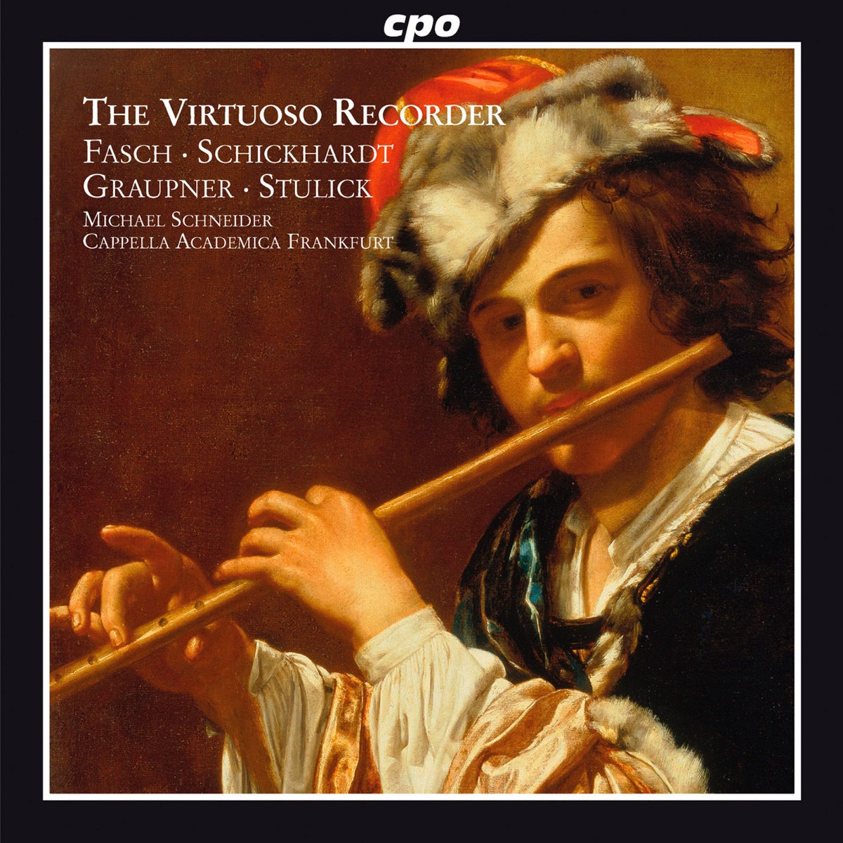 Virtuoso Recorder: Concertos of the German Baroque by Frankfurt Capella Academica, Michael Schneider, Hans Peter Westermann & Katrin Lazar album cover