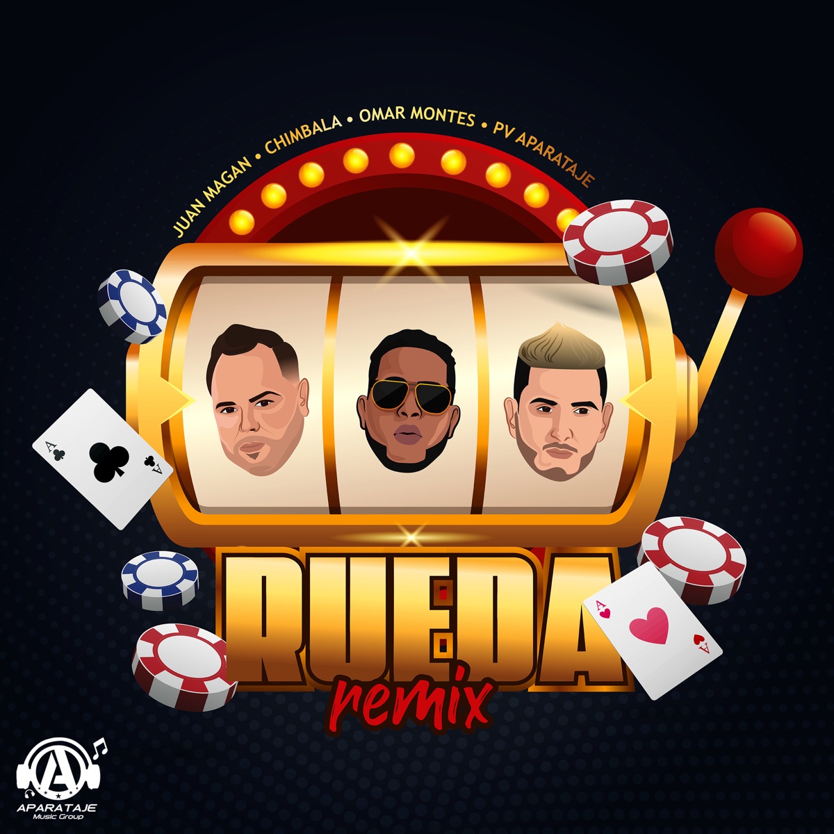 Rueda (feat. PV Aparataje) [Remix] - Single by Chimbala, Juan Magán & Omar Montes album cover