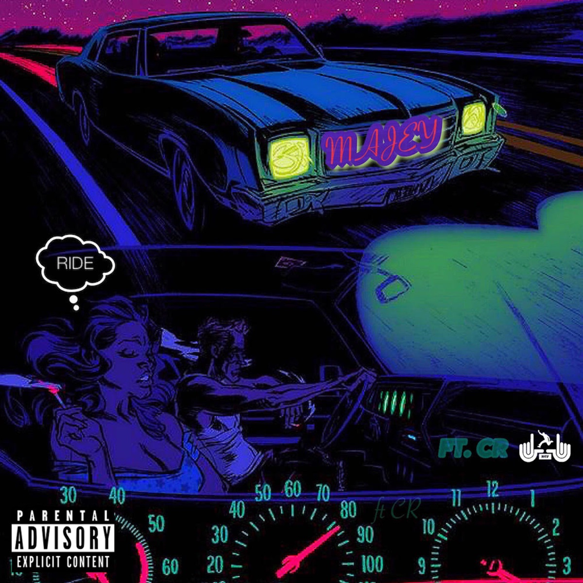 Ride (feat. CR 908) - Single by Majey album cover