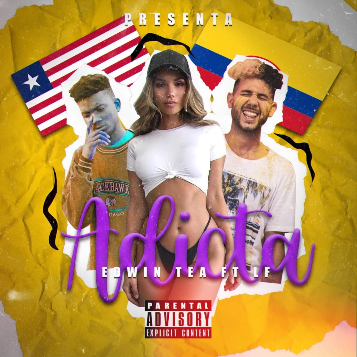 Adicta (feat. Lf) - Single by Edwin Tea album cover