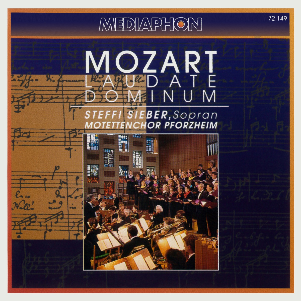 Mozart: Laudate Dominum by Südwestdeutsches Kammerorchester Pforzheim, Motettenchor Pforzheim & Rolf Schweizer album cover