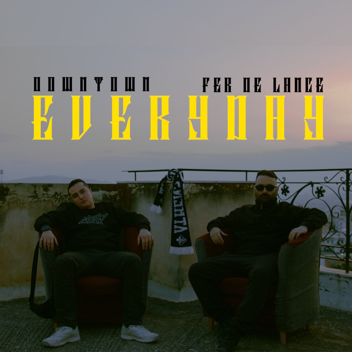 Everyday (feat. Makeleio & Xitskok) - Single by Downtown & Mhtsos Fer De Lance album cover