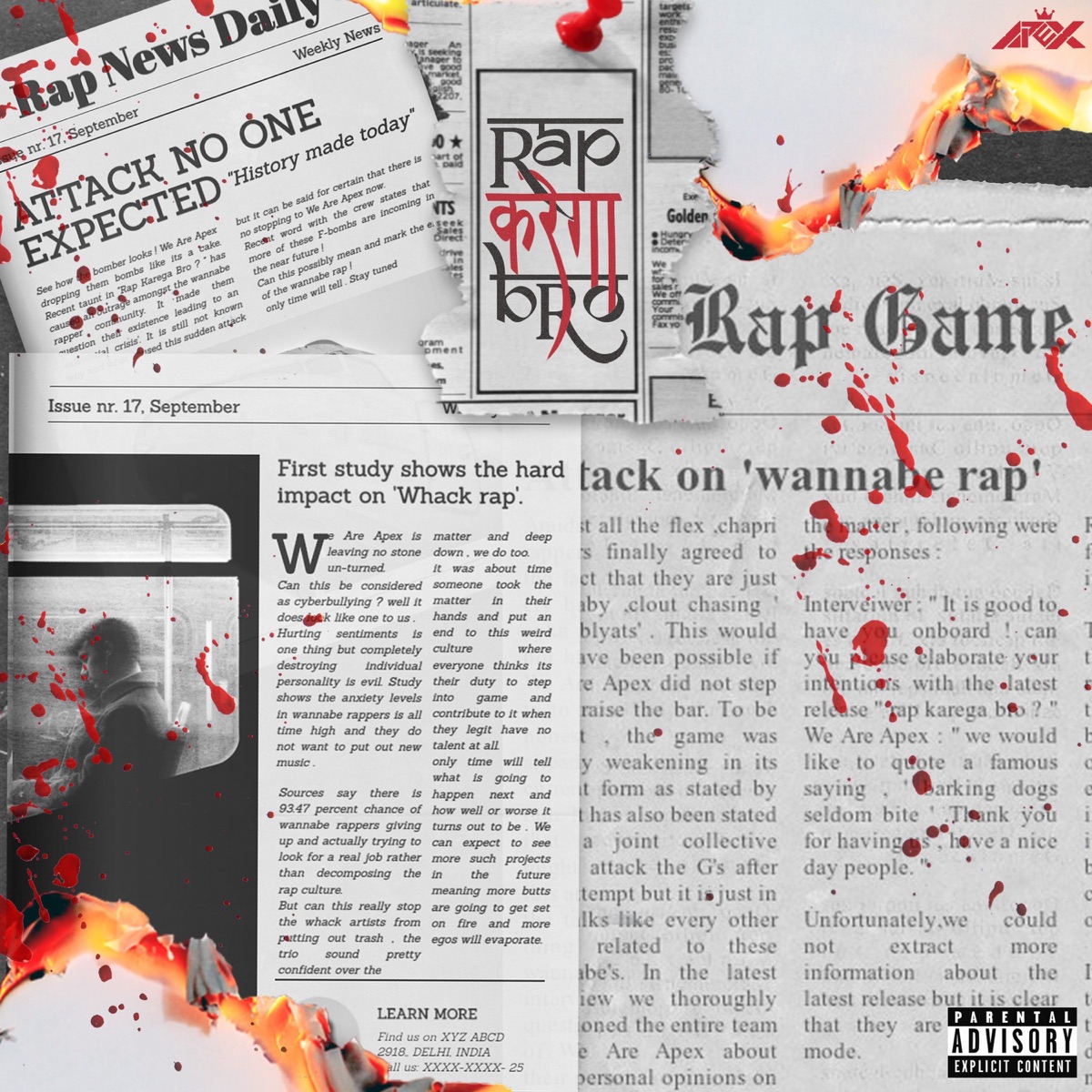 Rap Karega Bro? (feat. Mr. Snob, Spaark & the Prophet) - Single by We Are Apex album cover