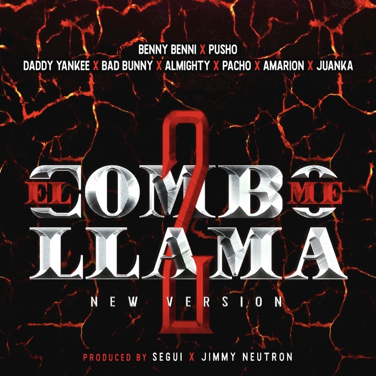 El Combo Me Llama 2.1 (feat. Almighty, Pacho, Juanka, Amarion, Bad Bunny, Daddy Yankee & Pusho) - Single by Benny Benni, Pacho & Pusho album cover artwork